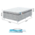 Conjunto Base E Colchão Casal Fit 33 138x188x55cm Sonos Colchões Cinza/Branco - Tio Dai Móveis