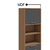 Paneleiro em MDF 1 Portas 3 Gavetas Ronipa Syrah Castanho/Chumbo na internet
