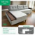 Sofá Chaise Living Bari com Deck Tecido Boucle Bege Detalhe em Couro - Malu Estofados - loja online