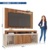 Rack com Painel para TV Até 65 Polegadas New Oscar 2 Portas Frisado Freijo/Off White - Caemmun - comprar online