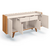 Buffet para Sala 4 Portas 2 Gavetas HB Móveis Melodia Off White/Cinamomo - comprar online
