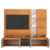 Estante Home TV de até 55 Polegadas com LED Cross cor Frisado Jequitiba/Off White - loja online