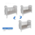 Berço Mini Cama Júnior 100% MDF Móveis Peroba Branco - comprar online