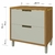 Balcão de Cozinha com Tampo Nesher 1 Porta 1 Gaveta Imperatriz 80cm Freijo / Off White - Tio Dai Móveis