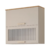 Armário Aéreo Bella 80cm 2 Portas Basculantes, 1 com Vidro, Off White/Freijó - MGM