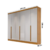 Guarda-Roupa Casal Curitiba 100% MDF 6 Portas Nature/Off White - Bianchi Móveis - Tio Dai Móveis