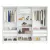 Guarda-Roupa Casal Com Espelho Em MDF 6 Portas Bianchi Nina Branco - comprar online