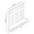 Painel Ripado Home para TV até 75 Polegadas 1 Gaveta 1 Nicho Detroit Nature/Off White - Tebarrot