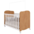 Berço Infantil Americano 100% MDF Uli Móveis Peroba Branco Brilho/Amendoa - comprar online