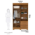 Guarda-Roupa com Espelho Debora 4 Portas 100% MDF Cinamomo - ACP Móveis - comprar online