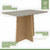 Mesa 4 Cadeiras Em MDF 120X80 Com Vidro Lopas Celebrare com Cadeira Apogeu Amendoa/Off White - loja online