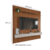 Painel Frisado Bali 2.4 para Tv até 75 Com Bancada Bali Jequitibá/off White - Lukaliam - loja online