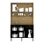 Armário de Cozinha Kit 6 Portas Style Frisado Freijó/Nero - Kits Paraná - comprar online