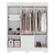 Guarda-Roupa Maya 6 Portas Branco - Acp Móveis - comprar online