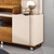 Estante Home TV 50 Polegadas HB Móveis Timber Com Rodízios Cinamomo/Off White - comprar online