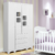 Guarda-Roupa Infantil 4 Portas em MDF Moveis Peroba Uli Branco