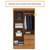 Guarda-Roupa Solteiro 4 Portas 2 Gavetas Oregon Cinamomo - Tcil Móveis - comprar online