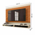 Painel para TV 50 Polegadas EDN Milos Off White/Cedro Impressão 3D - loja online