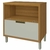 Balcão de Cozinha com Tampo Nesher 1 Porta 1 Gaveta Imperatriz 80cm Freijo / Off White - comprar online