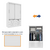 Guarda-Roupa Solteiro 2 Portas 6 Gavetas Tcil Móveis Chicago Branco - comprar online