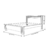 Cama Casal Plus em MDF Branco - Bom Pastor na internet