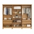 Guarda-Roupa Casal Com Espelho Em MDF 6 Portas Bianchi Nina Naturall/Off White - comprar online