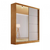 Guarda-Roupa Casal Com Espelho 2 Portas de Correr 100% MDF Veneza Naturall/Off White - Bianchi