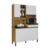 Armário de Cozinha Kit em MDF 7 Portas 1 Gaveta Ronipa Verdot Perfil Amendoa/Branco na internet