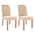 Conjunto de Mesa de Jantar Cimol Louise 130cm com 4 Cadeiras Paola Wood - Cinamomo e Off White - loja online