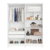 Guarda-Roupa Solteiro Em MDF 4 Portas Bianchi Nina Branco - comprar online