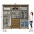 Guarda-roupa Casal Belori 6 Portas Nature/Off - Henn