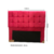 Cabeceira de Cama Box Casal Estofada Malu Prestissimo Vermelho - comprar online