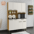 Armário de Cozinha Kit 8 Portas 1 Gaveta em MDF Ronipa Tannat Amendoa/Off White