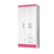 Guarda-Roupa Solteiro 3 Portas 2 Gavetas Lima Branco/Rosa/Branco-Flex - Moval - loja online