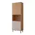 Paneleiro em MDF 4 Portas com Nicho para Forno MGM Divina Freijó/Off White