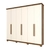Imagem do Guarda-roupa Casal Belori 6 Portas Nature/Off - Henn