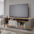 Rack para Sala TV até 65 Polegadas Moema em MDF Off White/ Nature - Permobili - comprar online
