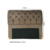 Cabeceira de Cama Box Casal 140cm Estofada Malu Adagio - Marrom - comprar online