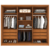 Guarda-Roupa Casal em MDF 6 Portas Tcil Móveis Realeza C/ Pés Cinamomo/Off White - comprar online