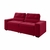 Sofá Retrátil Reclinável e com Baú 2 Lugares 180cm Somopar Bahamas Veludo - Vermelho - comprar online