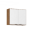 Armário Aéreo de Cozinha 2 Portas, Firenze 80cm - Demobile - Amêndoa/Branco