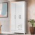 Guarda-Roupa Solteiro 3 Portas 2 Gavetas Lima Branco/Rosa/Branco-Flex - Moval