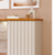 Buffet Aparador 4 portas 100% MDF, com Vidro Temperado Janice Cimol Nature/off White na internet