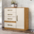 Cômoda para Quarto Com 4 Gavetas 1 Porta Moval Vênus Freijó/Off white