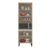 Paneleiro 2 Portas com Vidro - Firenze 70cm - Demobile - Avelã/Grafite - comprar online