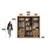 Guarda Roupa Casal com Espelho 3 Portas 6 Gavetas 100% MDF Arezzo Cumaru/Fendi - Novo Horizonte - Tio Dai Móveis