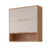 Armário Aéreo de Cozinha em MDF 80cm - Esplendida - MGM - Freijó/Off White