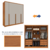 Guarda-Roupa Casal em MDF 6 Portas Tcil Móveis Fortuna C/ Pés Cinamomo/Off White - Tio Dai Móveis