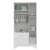 Guarda-Roupa Infantil 3 Portas em MDF Moveis Peroba Popy Branco Brilho - comprar online