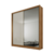 Guarda Roupa Casal com Espelho 2 Portas 3 Gavetas 100% MDF Virtus Cumaru/Fendi - Novo Horizonte - Tio Dai Móveis
